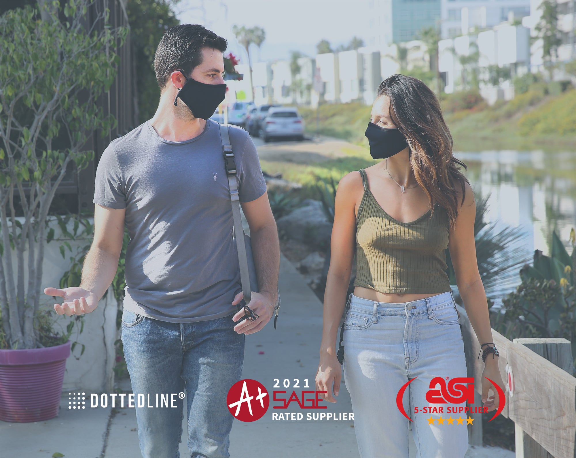 Dotted Line Manufacturing Is Proud To Be a 5-Star Supplier on ASI and an A+ Rated Supplier on SAGE!